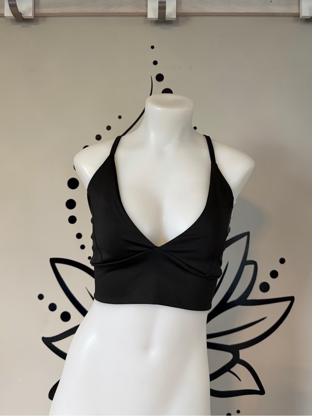 Black Strappy Going Out Crop Top